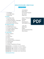 Intermediate ENGLISH First Year Syllabus