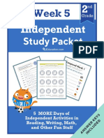 Independent Study Packet 2nd Grade Week 5