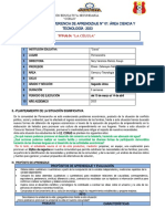 Planificador de Experiencia de Aprendizaje #01: Área Ciencia Y Tecnología 2023