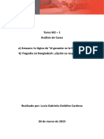 Tarea M2 - 1 Análisis de Casos A) Amazon: La Lógica de "El Ganador Se Lo Lleva Todo" B) Tragedia en Bangladesh: ¿Quién Es Responsable?