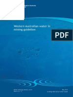 Western Australian Water in Mining Guideline: Water Licensing Delivery Series Report No. 12 May 2013