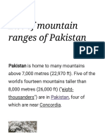 List of Mountain Ranges of Pakistan - Wikipedia