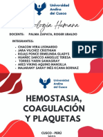 Hemostasia, Coagulacion y Plaquetas