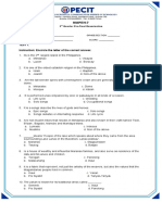 Test I. Instruction: Encircle The Letter of The Correct Answer