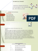 Sistema de Gestion Presupuestal Clasificador Económico de Ingresos para El Año Fiscal 2023