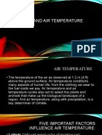 Surface and Air Temperature