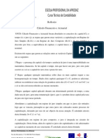 Reflexão de Cálculo Financeiro e Actuarial