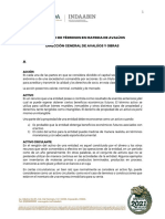 Glosario de Términos en Materia de Avalúos Dirección General de Avalúos Y Obras