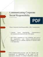 Communicating Corporate Social Responsibility: Dr. Jane M. Fernandez