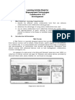 Learning Activity Sheet For Empowerment Technologies Collaborative ICT Development