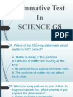 Summative Test-Sci8-Particle of Matter