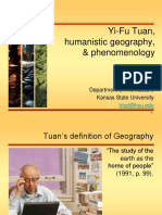 Yi Fu Tuan Humanistic Geography and Phen