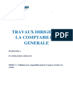 Travaux Diriges de La Comptabilite Generale S1-1