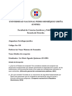 LO. Estados de Excepción. Sociología Jurídica