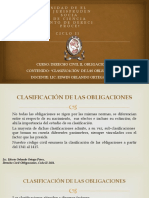 Unidad I Clasificación de Las Obligaciones