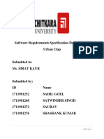 Software Requirements Specification Document For Urban Clap