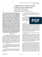 Efficacy of Algorithms in Deep Learning On Brain Tumor Cancer Detection (Topic Area Deep Learning)