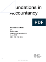 FIA Foundations in Audit (FAU) Course Notes 2021 PDF