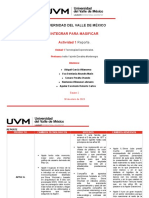 Universidad Del Valle de MéXico: Integrar para Masificar Actividad 1