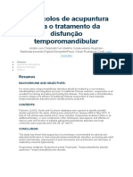 Protocolos de Acupuntura para o Tratamento Da Disfunção Temporomandibular