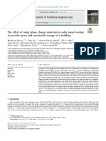 The Effect of Using Phase Change Materials in Solar Panel Cooling To Provide Green and Sustainable Energy of A Building