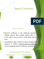 Speech Synthesis