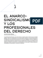 El Anarcosindicalismo y Los Profesionales Del Derecho