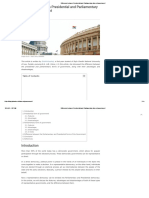 0101 Difference Between Presidential and Parliamentary Form of Government PDF