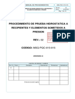 MSQ-PQC-015-015 - Procedimiento de Prueba Hidrostatica A Recipientes y E...