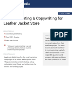 Email Marketing Copywriting For Leather Jacket Store PDF