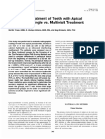 Tic Treatment of Teeth With Apical Period On Tit Is Single vs. Multi Visit Treatment