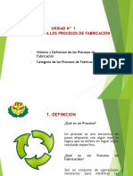 Introduccion (Unidad 1) - Procesos de Fabricacion