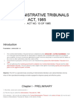 The Administrative Tribunals Act, 1985