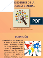 Antecedentes de La Sociología General