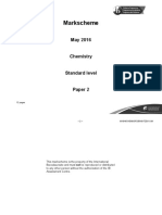 Chemistry Paper 2 SL Markscheme