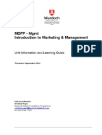 MDFP Marketing & Management Unit Guide