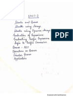 Data Structures and Algorithms Unit-2 Notes