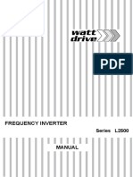 Watt Drive L2500 Manual PDF