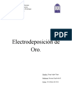 Electrodeposición de Oro