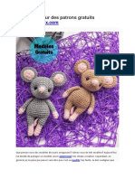 Souris Mignonne Amigurumi Modele Gratuit Crochet