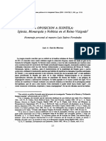GARCÍA MORENO, Luis - La Oposición A Suintila. Iglesia, Monarquía y Nobleza en El Reino Visigodo