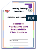 LAS #1 (Statistics & Probability) PDF