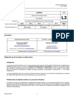 FF Physique l3 Physique Fondamentale Applications