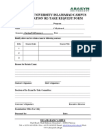 Retake-Examination Form