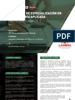 Brochure - Programa de Especialización en Econometría Aplicada 2023 PDF