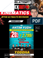 JEE Knockout - Kinematics - 13th March