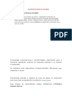 O Final Do Século XIX e A 1 Década Do Século XX Na