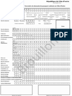 Formulaire Passeport Ci PDF