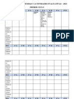 Calendario de Evaluaciones - Utp