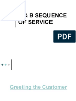 F & B Sequence of Service